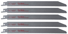 Load image into Gallery viewer, 9 Inch Pro Metal - Thick Metal Cutting Reciprocating Saw Blades (18 TPI) Made of Long Lasting Bi-Metal (HSS teeth bonded to HCS body) - 5 pack
