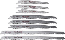 Load image into Gallery viewer, 6 inch, 9 inch, 12 inch Wood Pruning and Cutting Reciprocating Saw Blades for Reciprocating Sawzall Saws - 8 Piece

